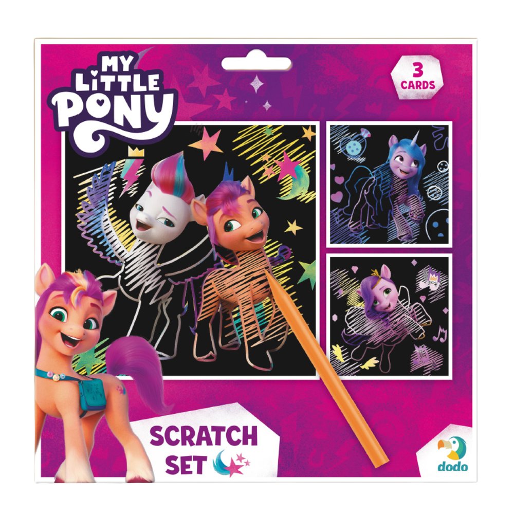 Mano Litte Pony Dodo meninė nutrinama kortelė vaikams