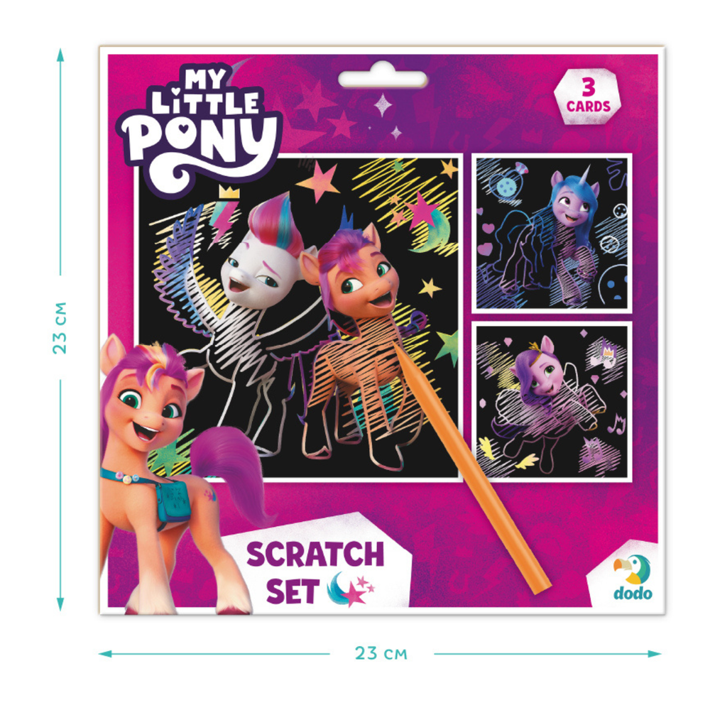 Mano Litte Pony Dodo meninė nutrinama kortelė vaikams