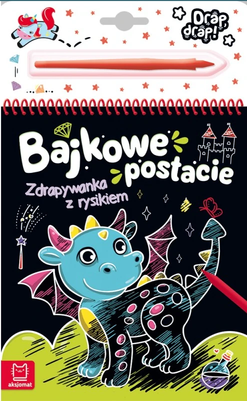 aksjomat Spalvinga trintuvė su rašikliu Pasakų personažai. KS0656