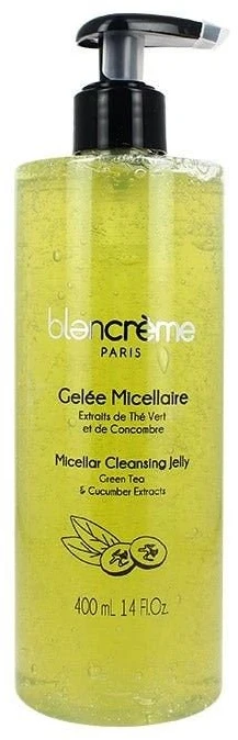 Blancreme Micellar Cleansing Jelly Žalias Tea and Cucumber Extracts micelinis vanduo, 400 ml