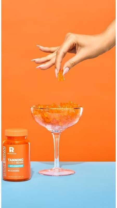 Įdegio Guminukai| Byrokko - Beta Carotene Tanning Gummies, 60vnt