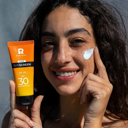 BYROKKO BODY SUNSCREEN SPF30 apsauginis veido kremas nuo saulės, 50 ml