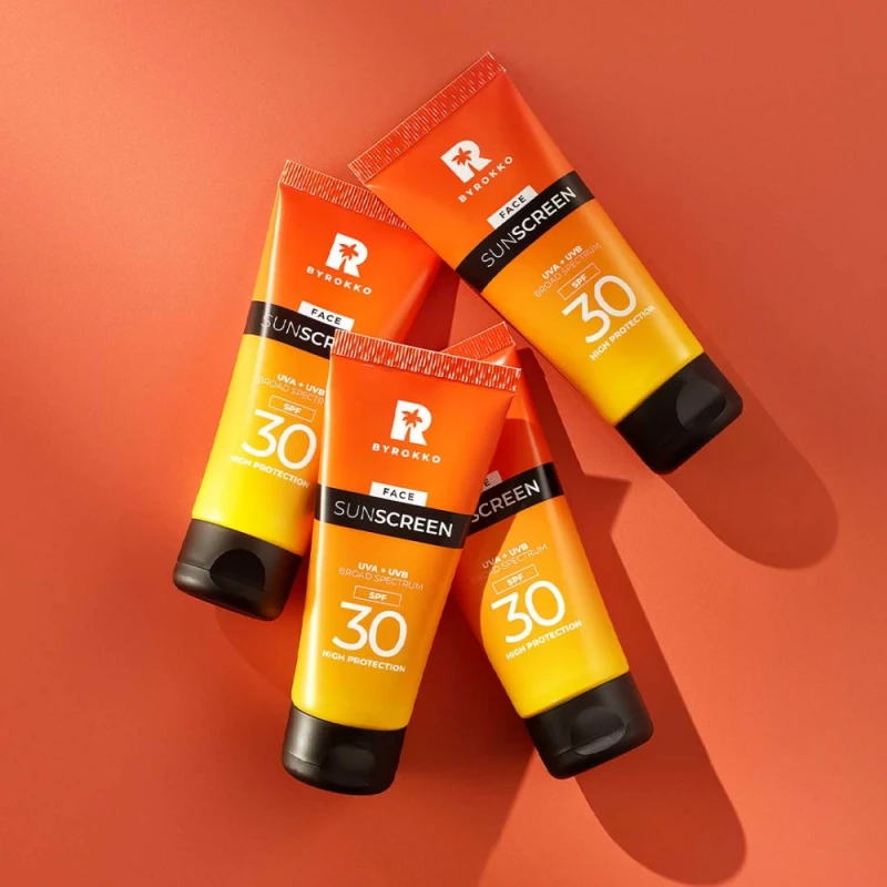 BYROKKO BODY SUNSCREEN SPF30 apsauginis veido kremas nuo saulės, 50 ml