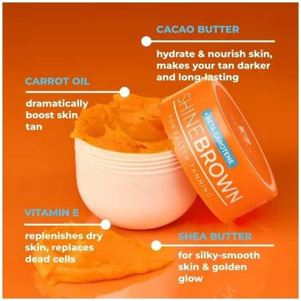 Byrokko Shine Brown Beta Carotene kremas 210 ml