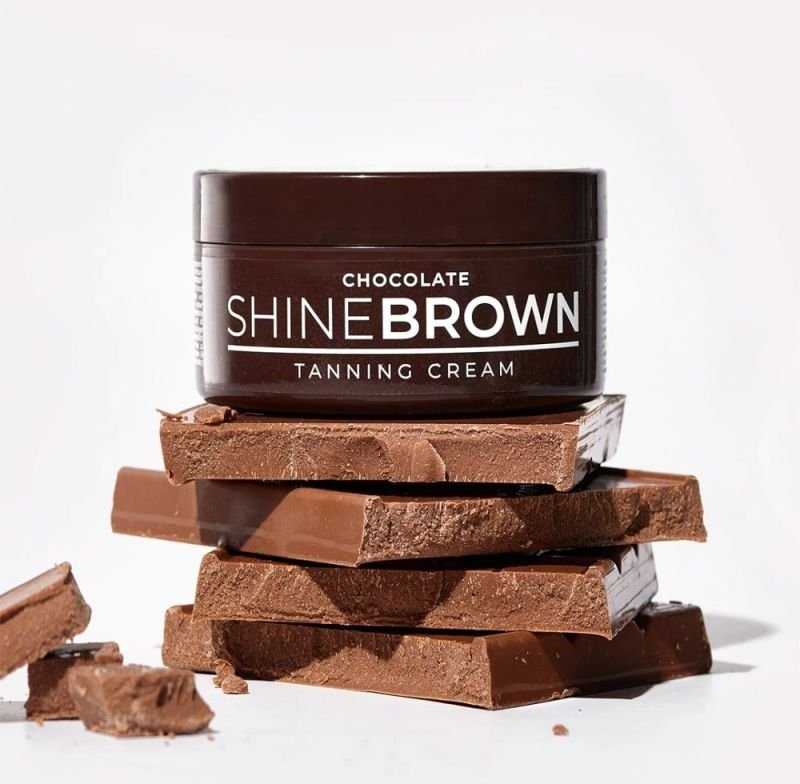 Byrokko Shine Brown Chocolate Tanning Kreminis Sun Losjonas kūnui