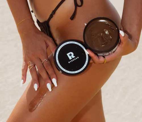 Byrokko Shine Brown Chocolate Tanning Kreminis Sun Losjonas kūnui