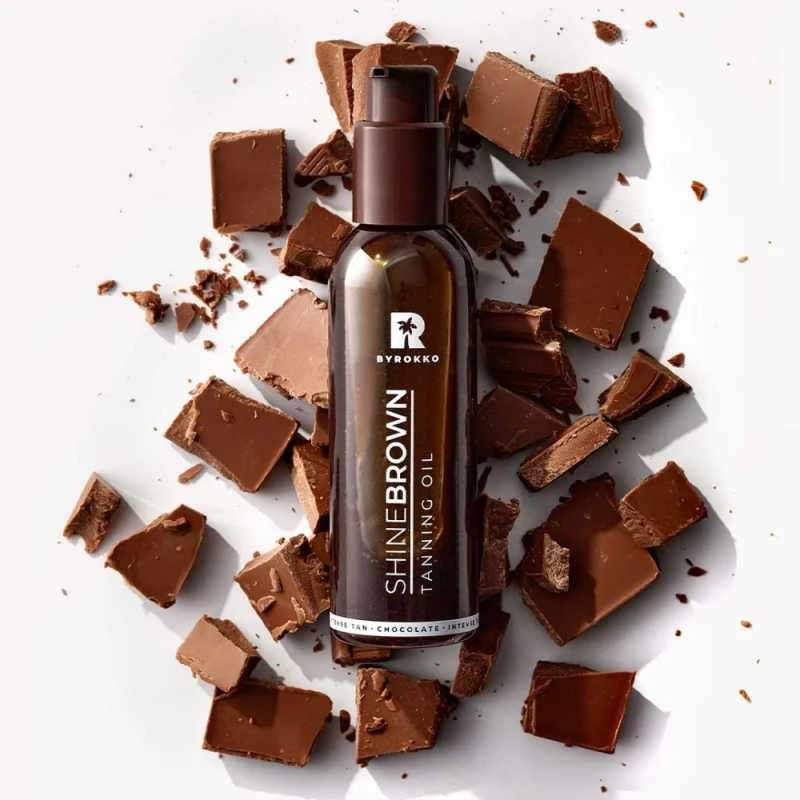 Byrokko Shine Brown Chocolate Oil itin greitai veikiantis bronzinantis aliejus, 145 ml