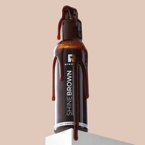 Byrokko Shine Brown Chocolate Oil itin greitai veikiantis bronzinantis aliejus, 145 ml