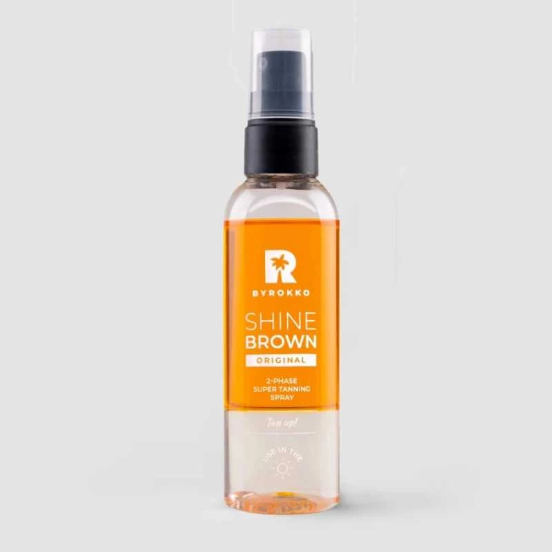 Byrokko Shine Brown Original 2-Phase Super Tanning Purškiklis Sun Losjonas kūnui