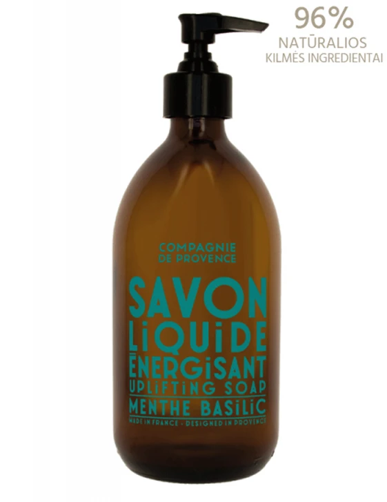 Compagnie De Provence Marseille Liquid Soap Mint Basil skystas muilas, 495 ml