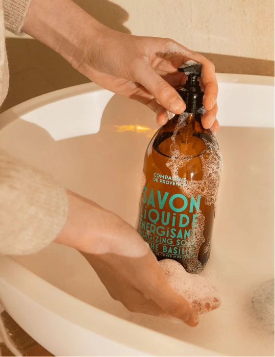 Compagnie De Provence Marseille Liquid Soap Mint Basil skystas muilas, 495 ml