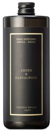 Cereria Molla 1899 Cereria Mollá Amber & Sandalwood namų kvapo papildymas 500 ml