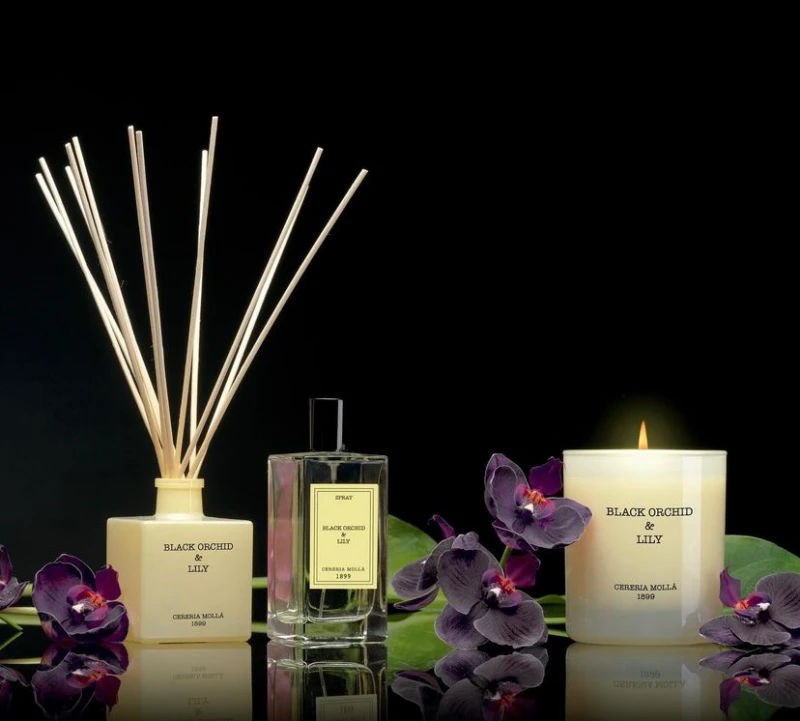 Cereria Mollá Kvapiosios lazdelės kreminės Juodas Orchidėja ir lelija 20 vnt.