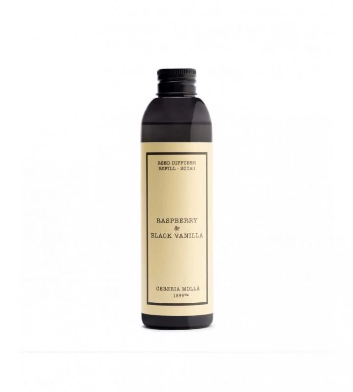 Cereria Molla 1899 Cereria Molla Raspberry & Juodas Vanilla namų kvapo papildymas 200 ml