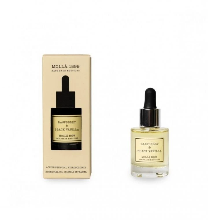Cereria Molla 1899 Cereria Mollá Raspberry & Juodas Vanilla vandenyje tirpus eterinis aliejus 30 ml