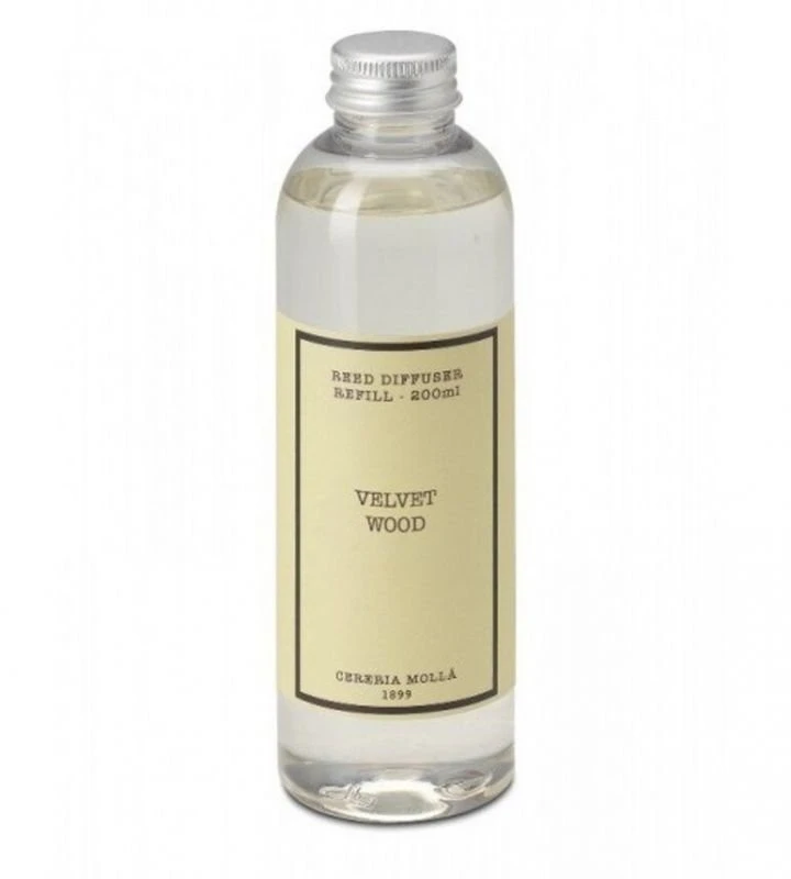 Cereria Molla 1899 Cereria Mollá Velvet Wood namų kvapo papildymas 200 ml