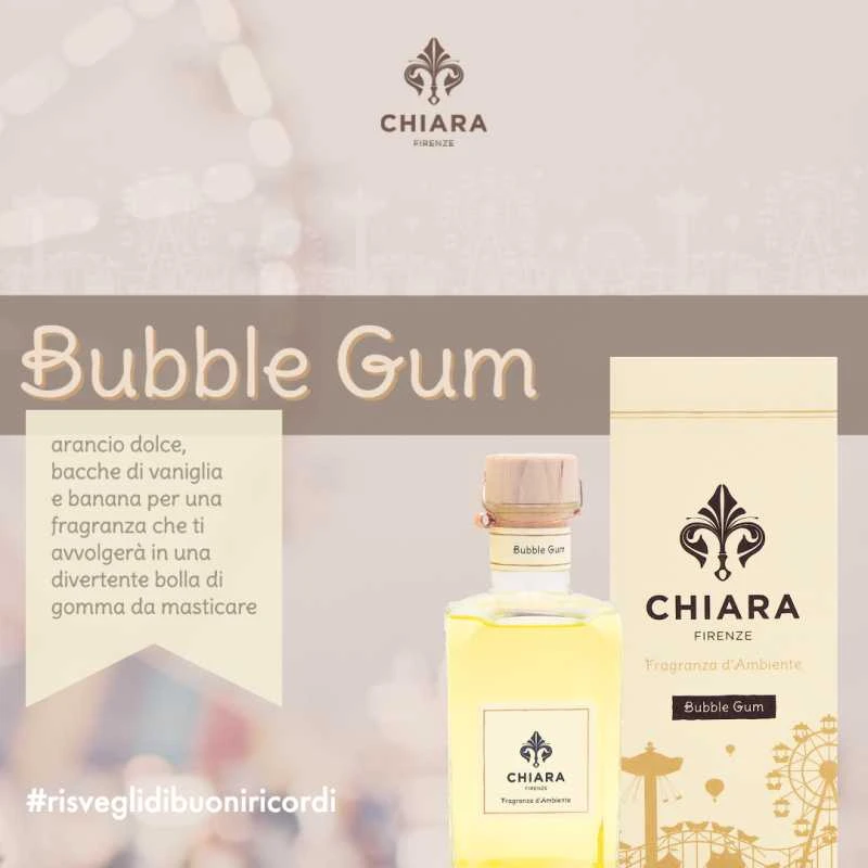 Chiara Firenze Bubble Gum namų kvapas 100 ml