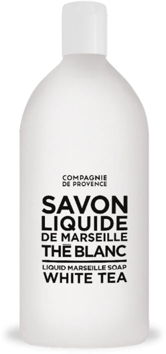 Compagnie De Provence CDP Baltas Tea skysto Marselio muilo papildymas 1 l