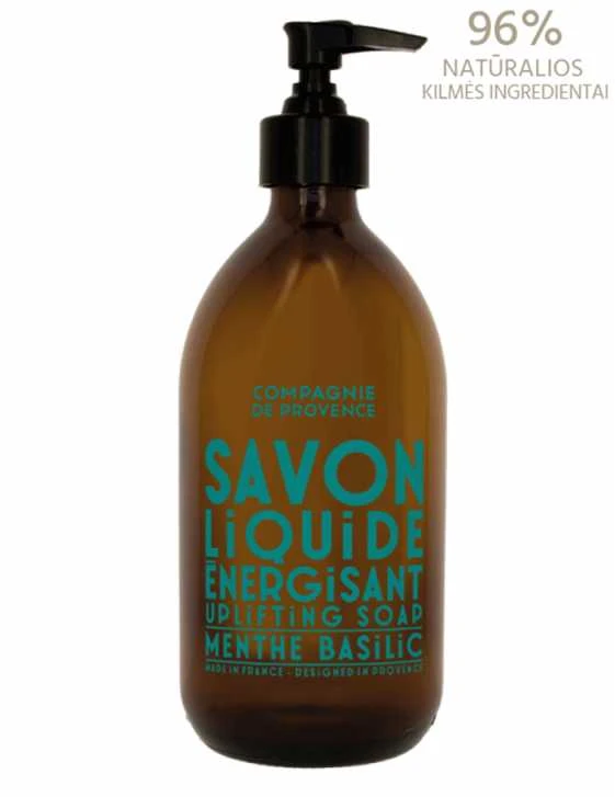 Compagnie De Provence Marseille Liquid Soap Mint Basil skystas muilas, 495 ml