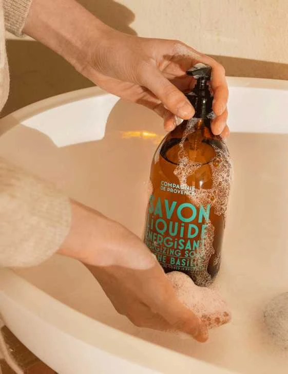 Compagnie De Provence Marseille Liquid Soap Mint Basil skystas muilas, 495 ml