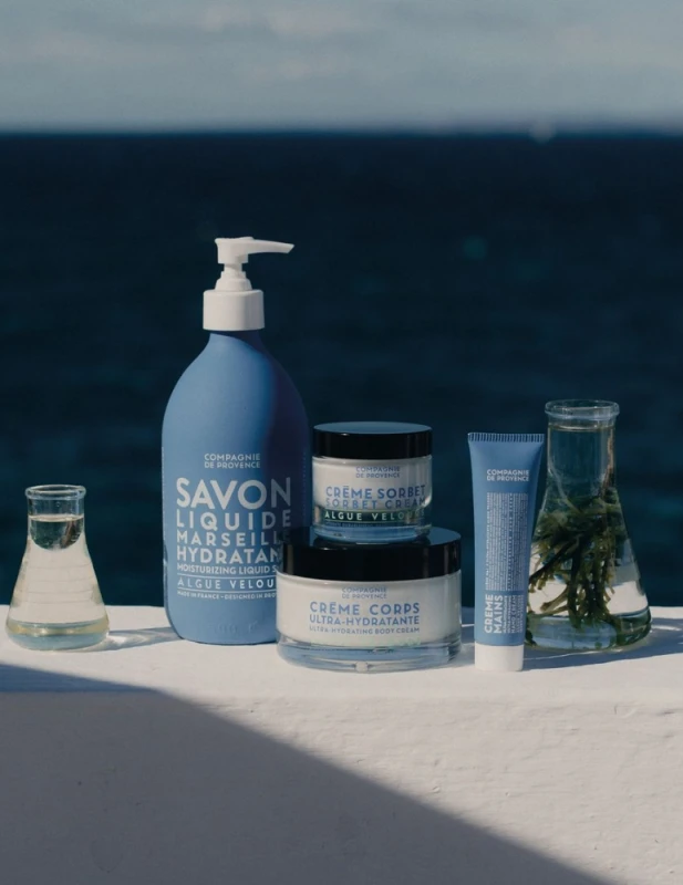 Compagnie de Provence Velvet Seaweed skystas Marselio muilas 300 ml