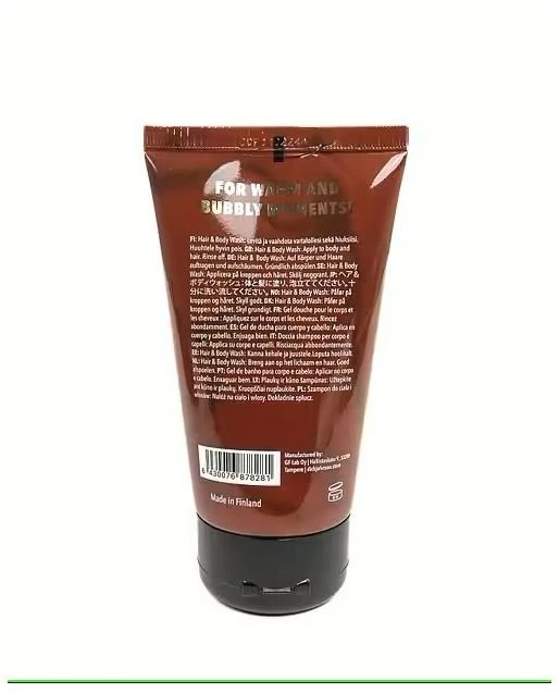 Dick Johnson Golden Shower plaukų ir kūno prausiklis 150 ml