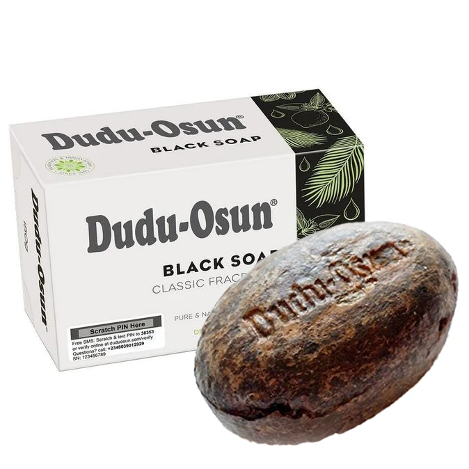 DUDU OSUN_Juodasis muilas juodas afrikietiškas muilas 150g