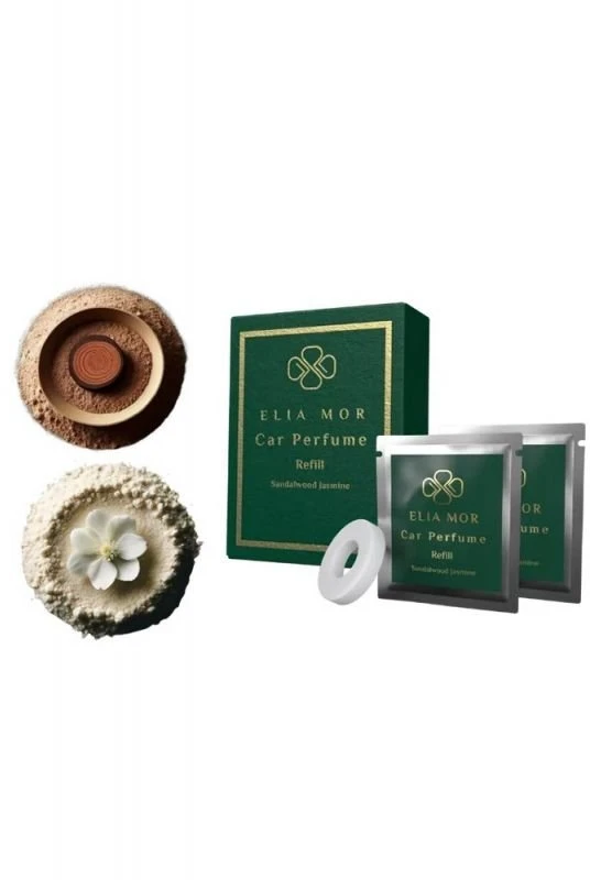 Elia Mor Sandalwood Jasmine automobilio kvapo papildymo plokštelės, 2 vnt.
