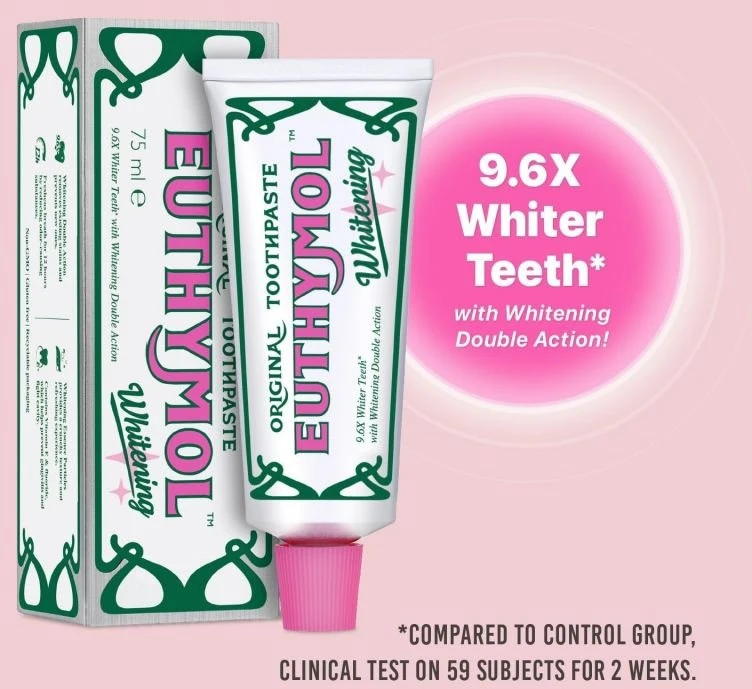Euthymol Whitening balinamoji dantų pasta 75 ml
