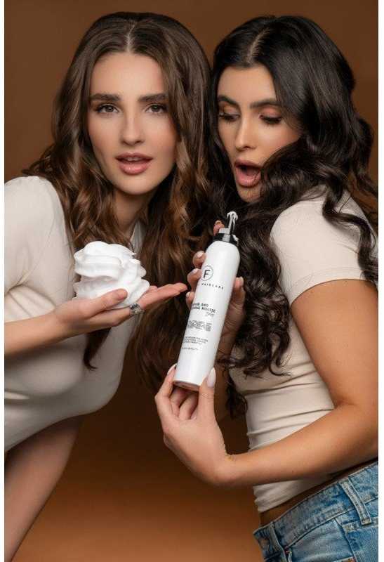 Drėkinamosios ir apimties suteikiančios putos Ferrli haircare, 200ml