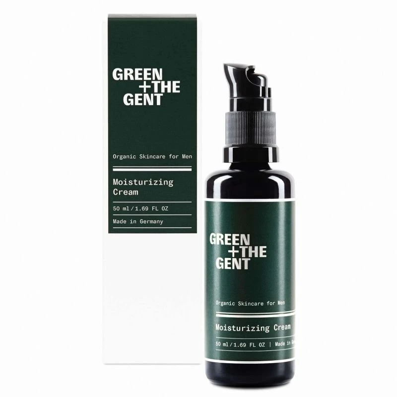 Green The Gent Žalias The Gent Žalias + The Gent Moisturising Kreminis drėkinamasis veido kremas vyrams 50 ml