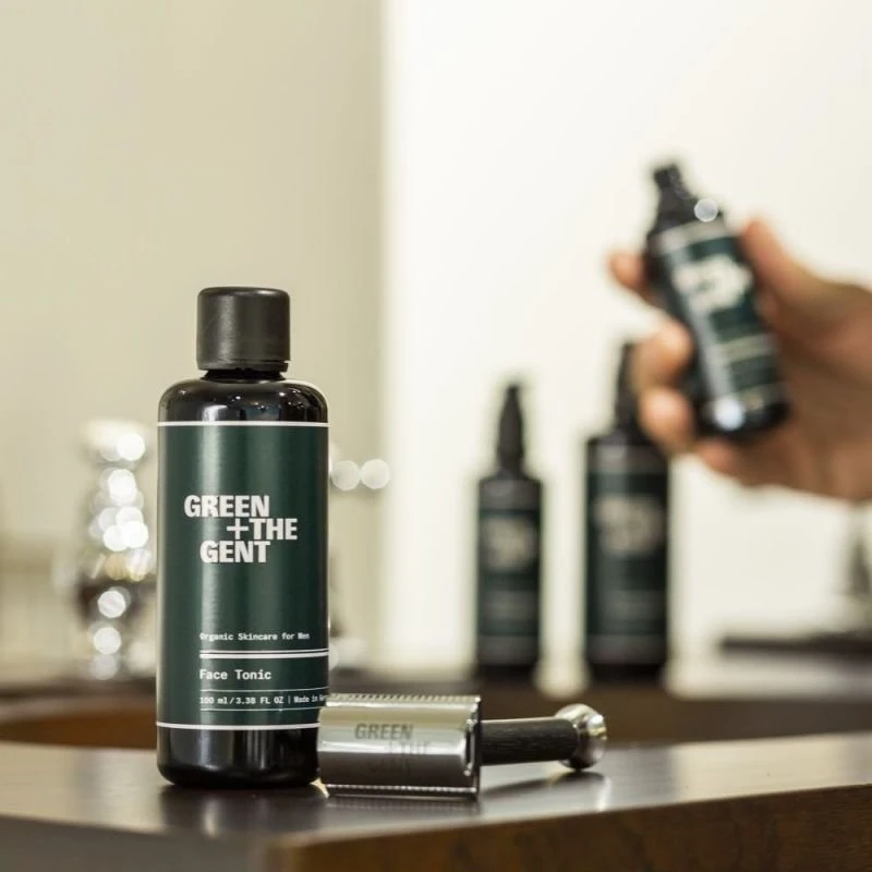 Green The Gent Žalias The Gent Žalias + The Gent Face Tonikas veido tonikas / aftershave vyrams 100 ml
