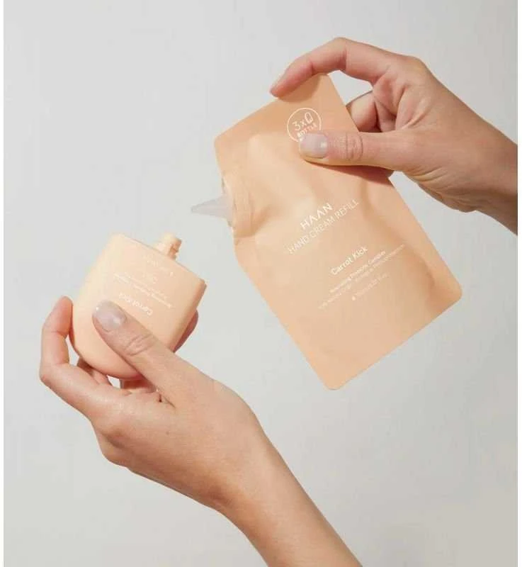 Haan Carrot Kick rankų kremo papildymas 150 ml