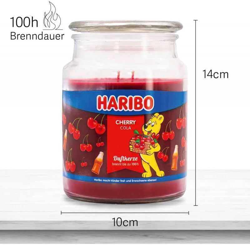 Haribo Duftkerzen Haribo Cherry Cola žvakė - 510g