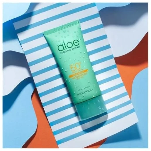 Holika Holika Aloe Atsparus vandeniui SPF50+ PA++++ vandeniui atsparus apsaugos nuo saulės kremas 70 ml