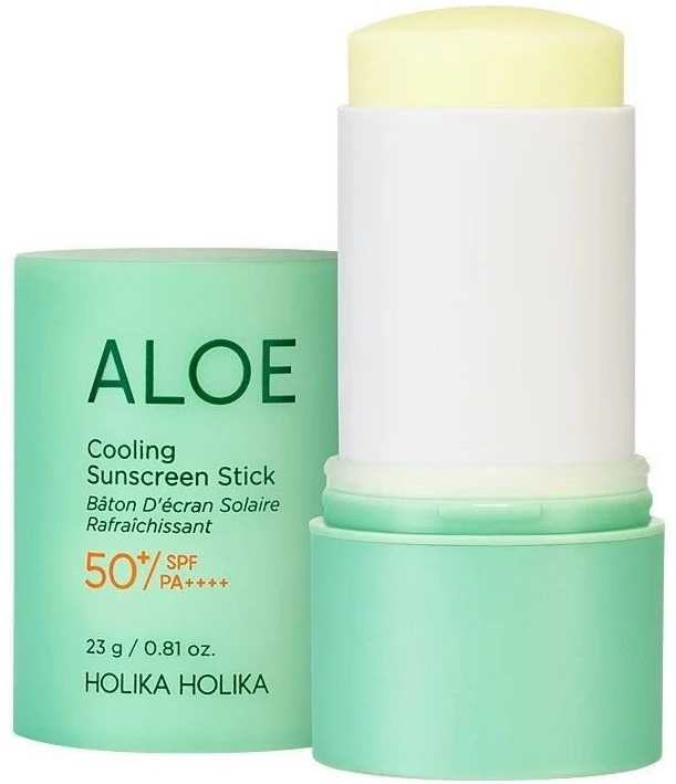 Holika Holika Aloe Cooling Sunscreen Stick SPF50+ PA++++ vandeniui atsparus apsaugos nuo saulės pieštukas 23 g