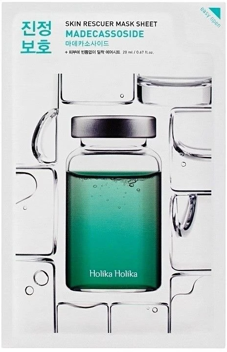 Holika Holika Skin Rescuer Mask Sheet Madecassoside lakštinė veido kaukė su madekasozidais 20 ml