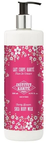 Institut Karité Shea Body Milk Cherry Blossom Losjonas kūnui moterims, 500 ml