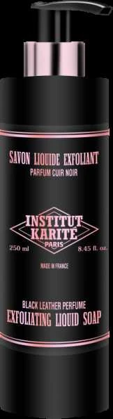 Institut Karité Exfoliating Liquid Soap Juodas Odinis Skystas Muilas