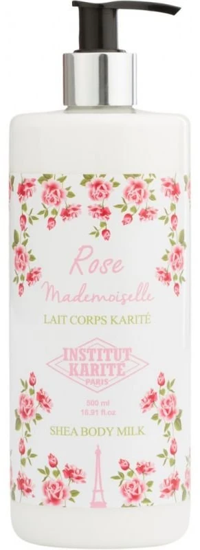 Institut Karité Shea Body Milk Rose Mademoiselle Losjonas kūnui moterims, 500 ml