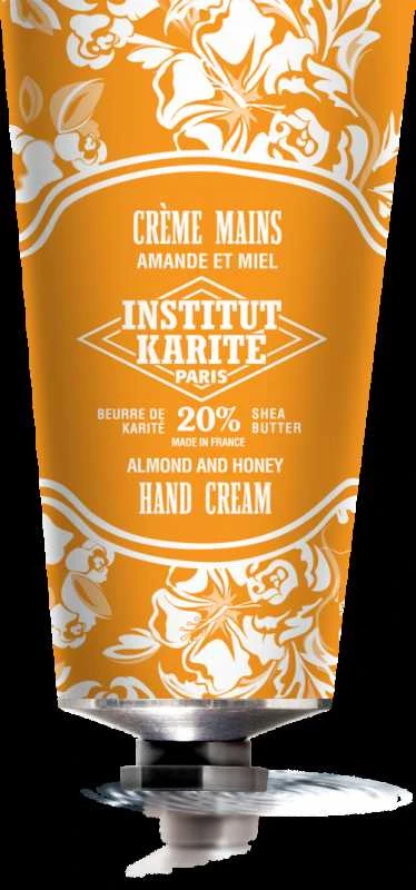 Institut Karité Shea Hand Kreminis Almond & Honey Hand Kreminis moterims, 75 ml