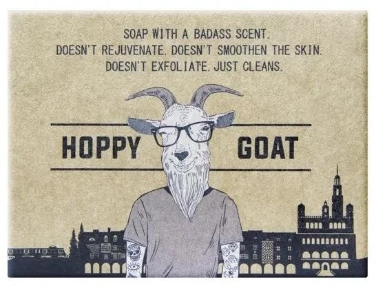 LAQ Hoppy Goat dovanų rinkinys – dušo želė, kūno šveitiklis ir muilas