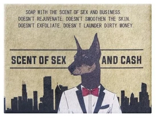 LAQ Sex & Business dovanų rinkinys – dušo želė, kūno šveitiklis ir muilas
