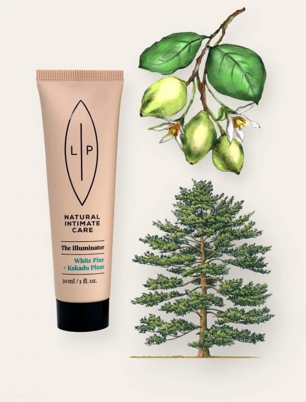 Lip Intimate Care Baltas Pine + Kakadu Plum iliuminatorius 30 ml