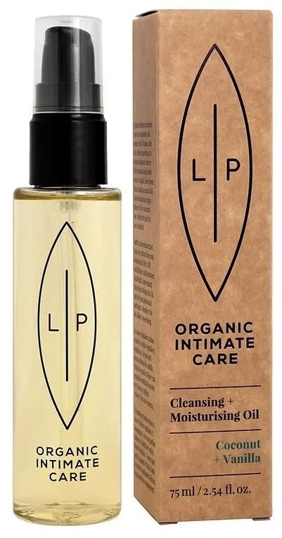 Lip Intimate Care Coconut Vanilla valomasis ir drėkinamasis aliejus 75 ml