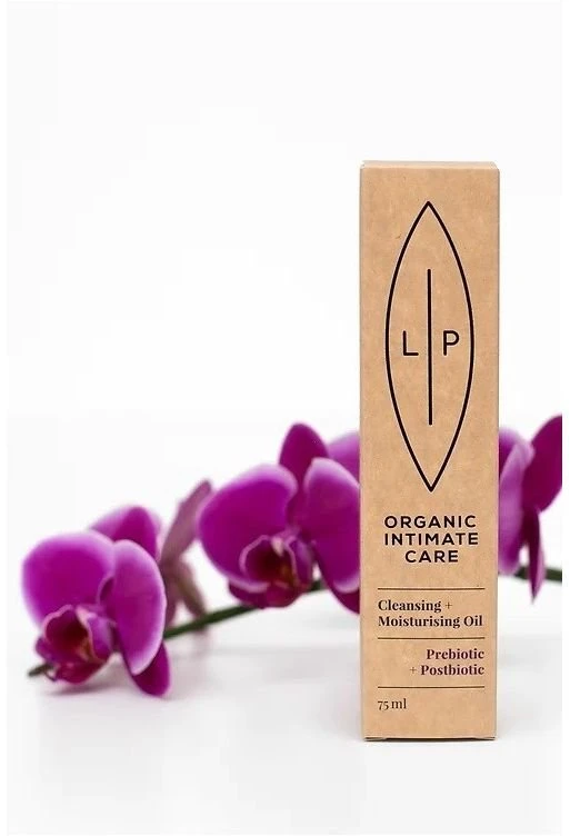 Lip Intimate Care Prebiotic + Postbiotic valomasis ir drėkinamasis aliejus 75 ml