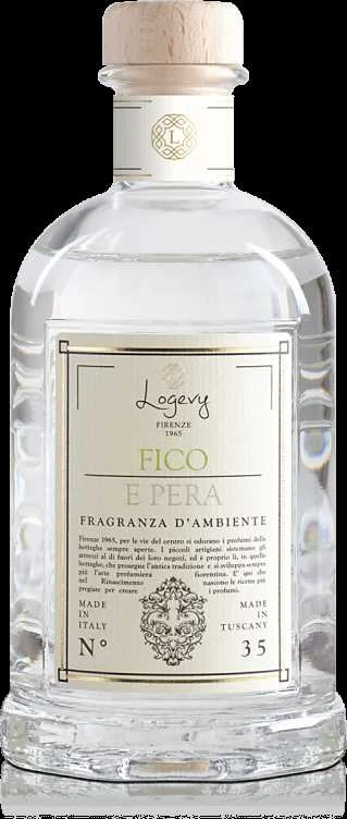 Logevy Firenze 1965 Namų kvapas su lazdelėmis "Fico e Pera" (figų, kriaušių ir kedro kvapo), 100 ml