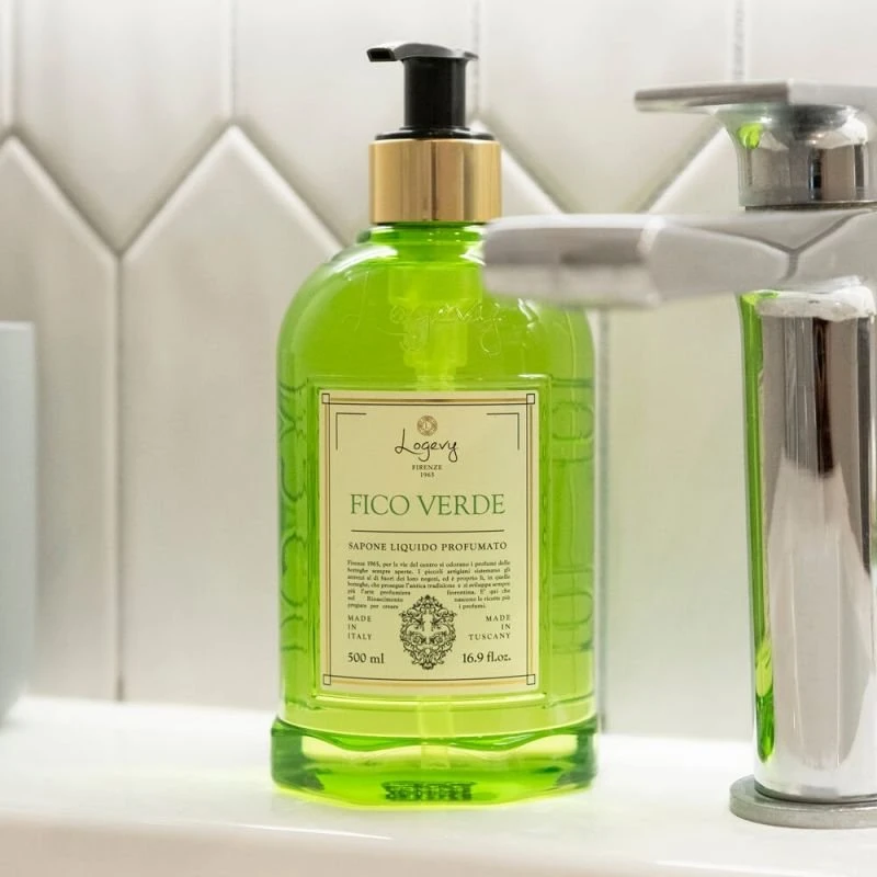 Logevy Firenze 1965 Skystas rankų muilas "Fico Verde" (žalumos, juodųjų serbentų ir figų kvapo), 500 ml