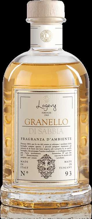 Logevy Firenze 1965 Namų kvapas su lazdelėmis "Granello di Sabbia" (Taičio gardenijų, kokoso ir vanilės kvapo), 100 ml