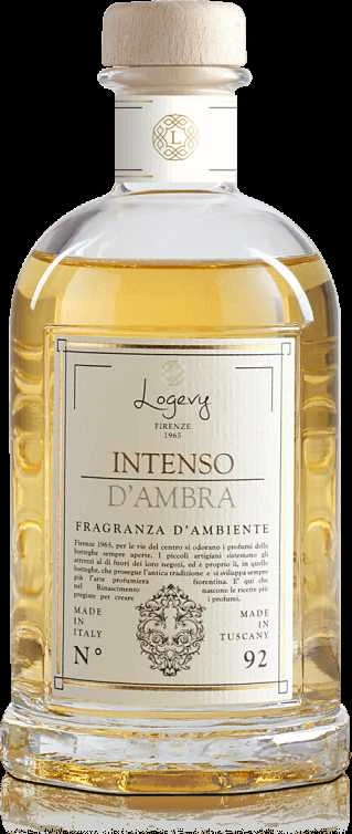 Logevy Firenze 1965 Namų kvapas su lazdelėmis "Intenso d'Ambra" (smilkalų, ambros ir sandalmedžio kvapo), 100 ml